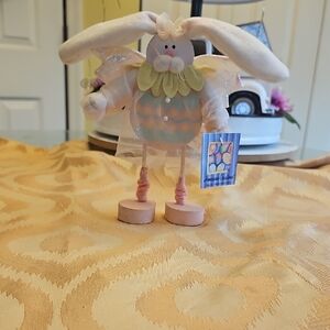 Pastel Easter Bunny Figurine